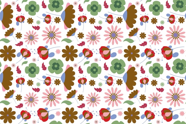 Floral pattern in seamless style