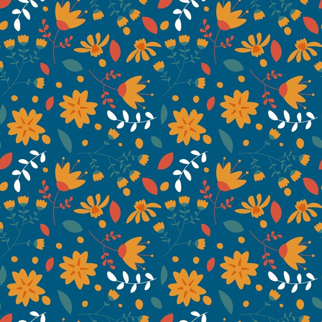 Floral pattern in seamless style