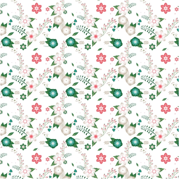 Floral Pattern Spring Tulips, Seamless floral pattern, Geometry Shape, Skulls with Floral Patterns