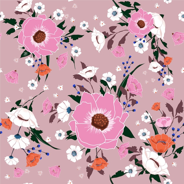 Floral pattern in vector