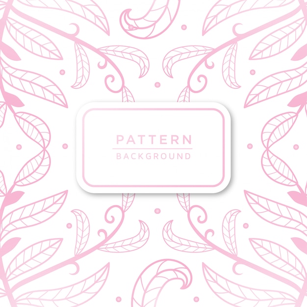 Vector floral pattern with colorful flower