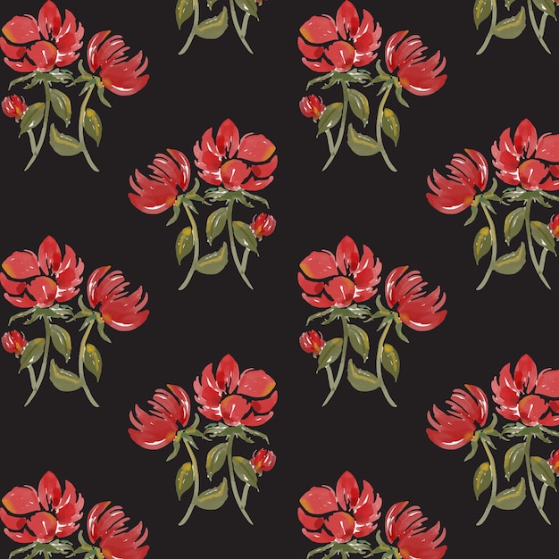 Vector floral pattern