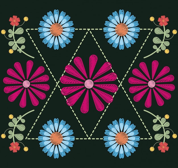 Vector floral pattern