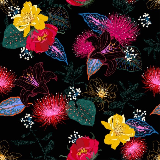 Vector floral pattern