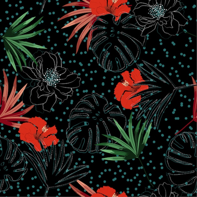 Vector floral pattern