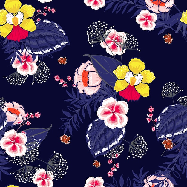 Vector floral pattern