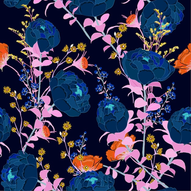 Vector floral pattern