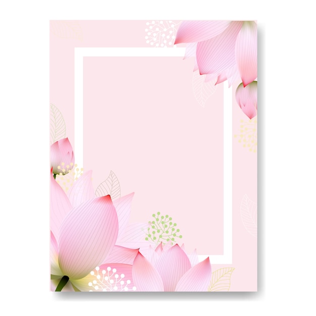 Floral postcard