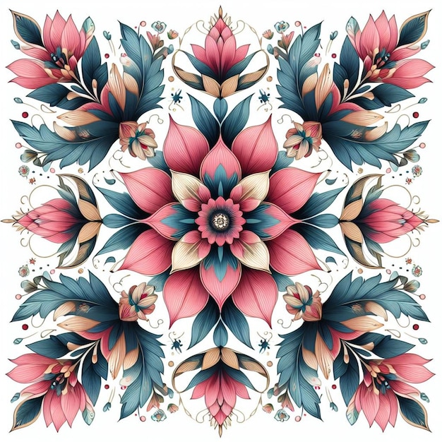 Floral print vector illustration