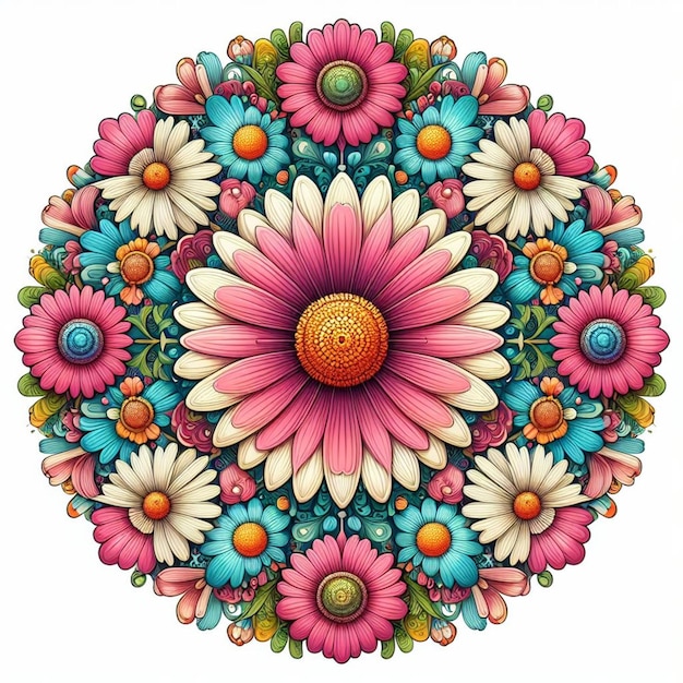 floral print vector illustration