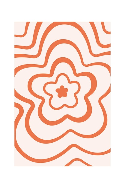 Vector floral rectangle pattern