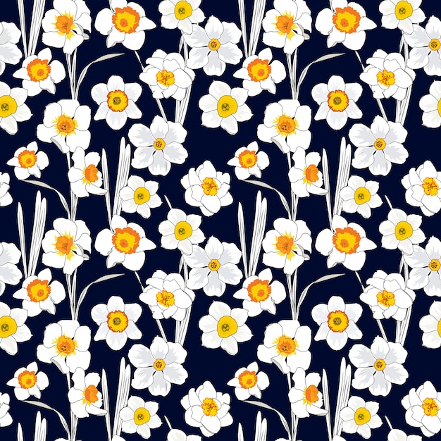 Floral repeat pattern