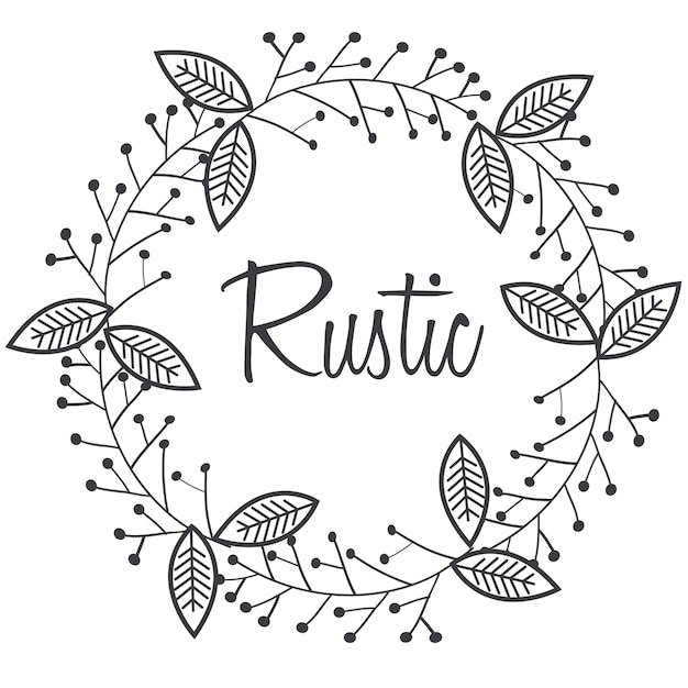 Floral rustic