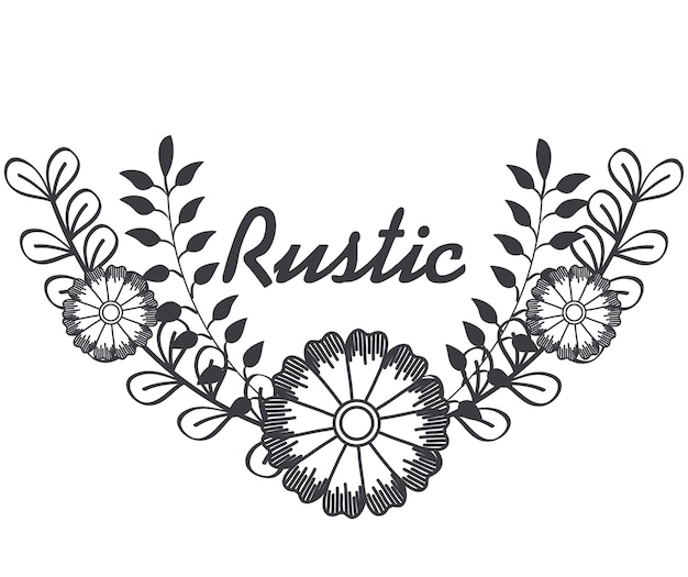 Floral rustic