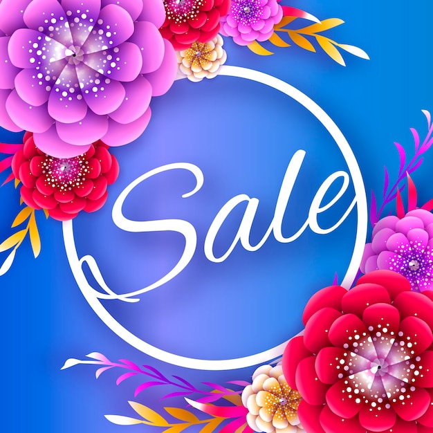 Floral sale banner