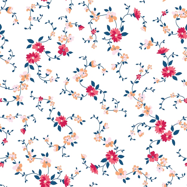 Floral seamless background for fashion prints. Ditsy print.
