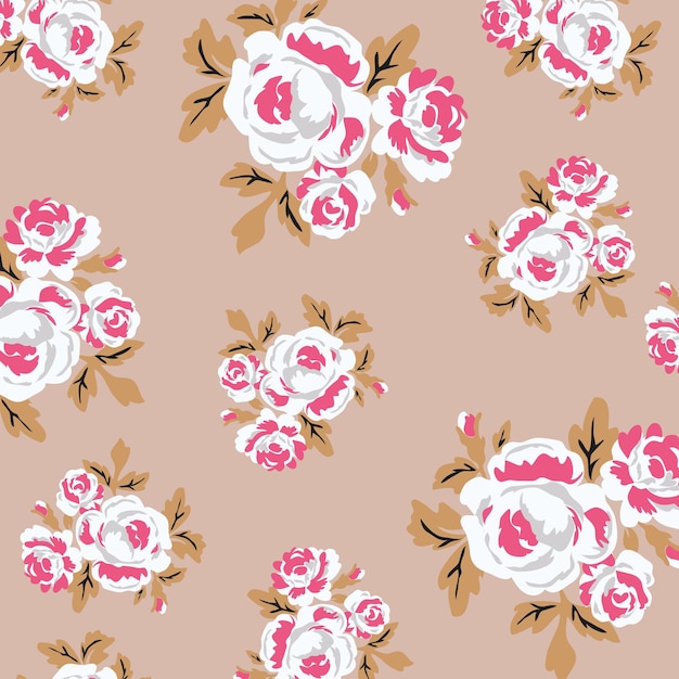 Floral seamless background for fashion prints. Ditsy print.