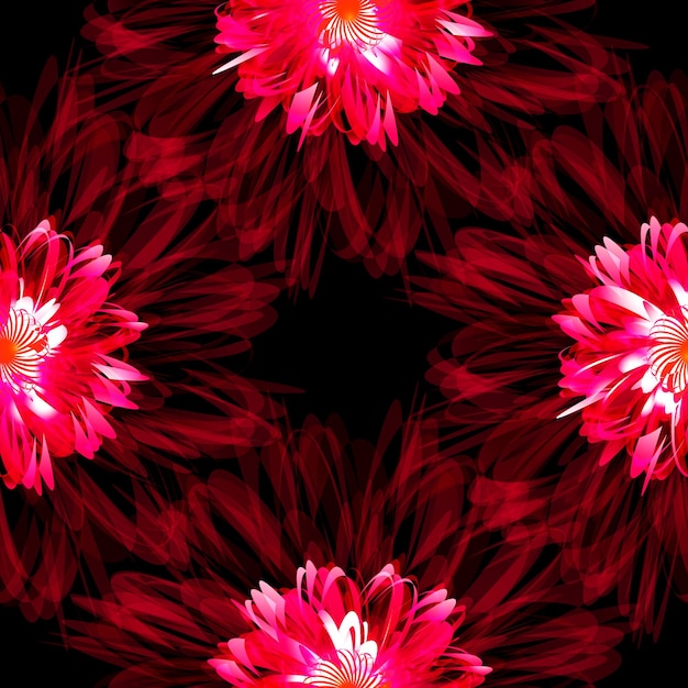 Vector floral seamless background