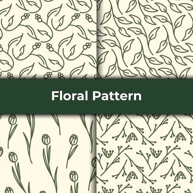 Vector floral seamless pattern 1