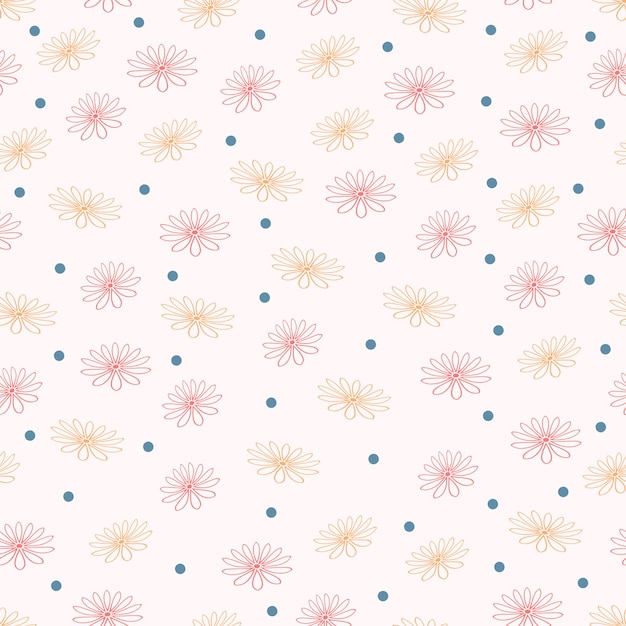 Floral seamless pattern background. Elegant texture for fabric art, wallpapers, textile, wrapping.