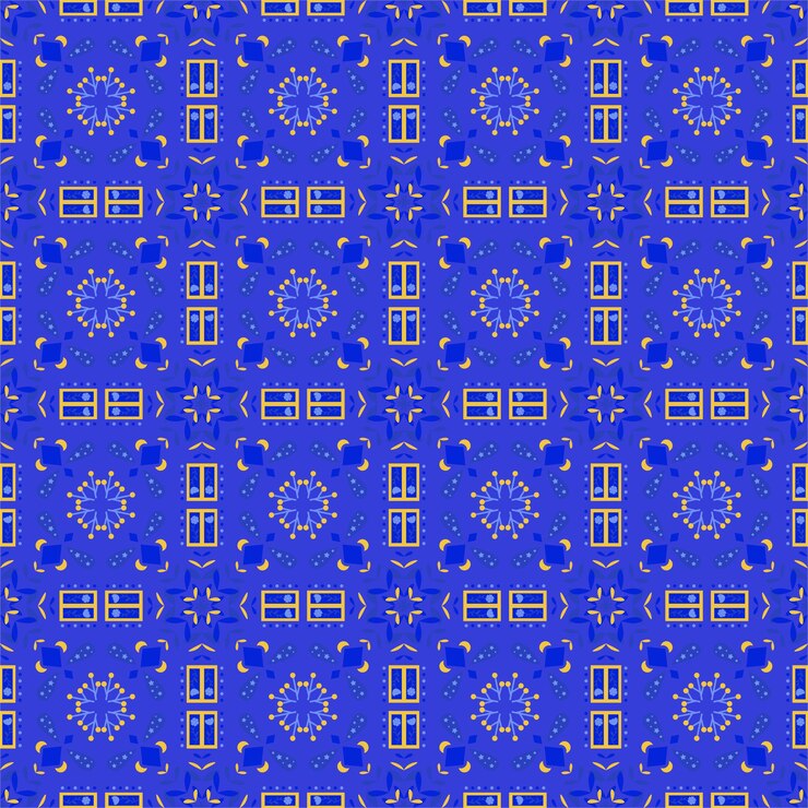 Vector floral seamless pattern background garden nature damask aboriginal ornament art