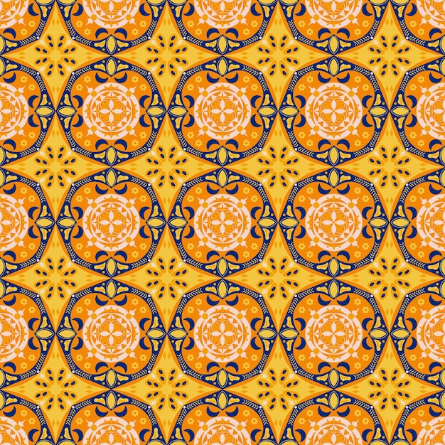 Floral seamless pattern background garden nature damask aboriginal ornament art