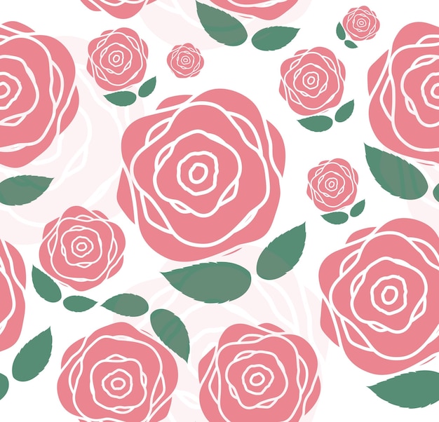 Floral seamless pattern background for wedding and birthday. vector illustration