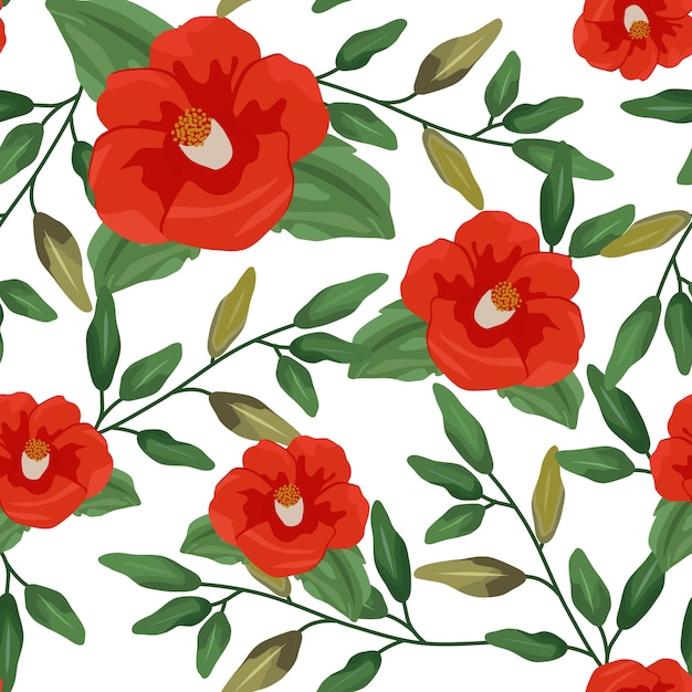 Floral seamless pattern and background