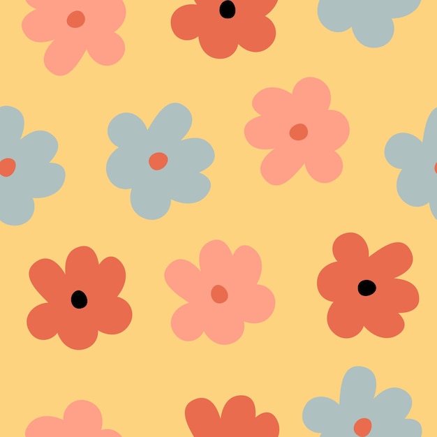 Floral seamless pattern Colorful surface design