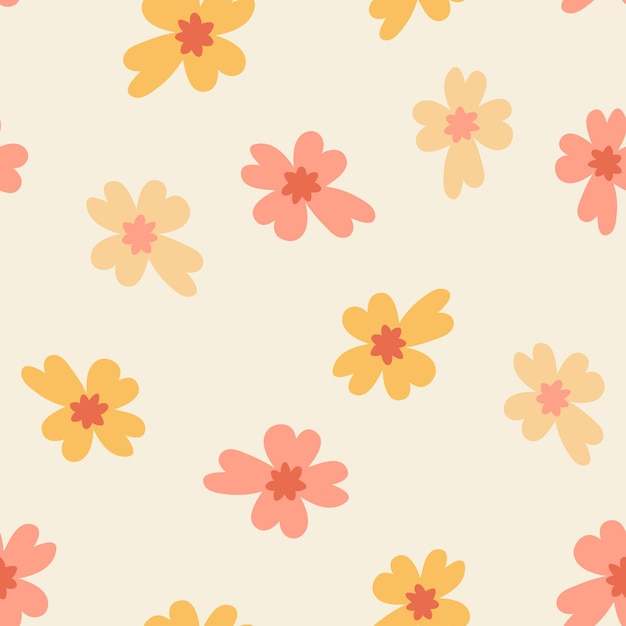 Floral seamless pattern Colorful surface design