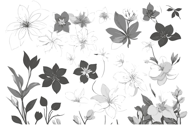 Floral seamless pattern excellent chrysanthemum drawn by hand in the traditional vast quality