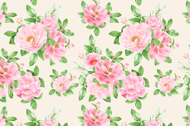 Floral seamless pattern floral blooming