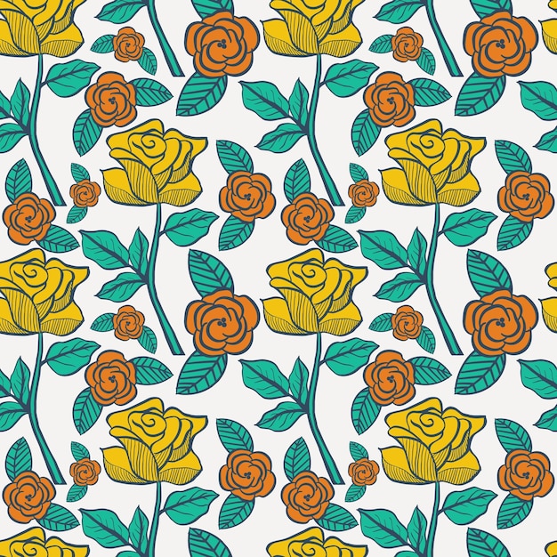 Floral seamless pattern Floral repeat for fabric and textile Flowers pattern background