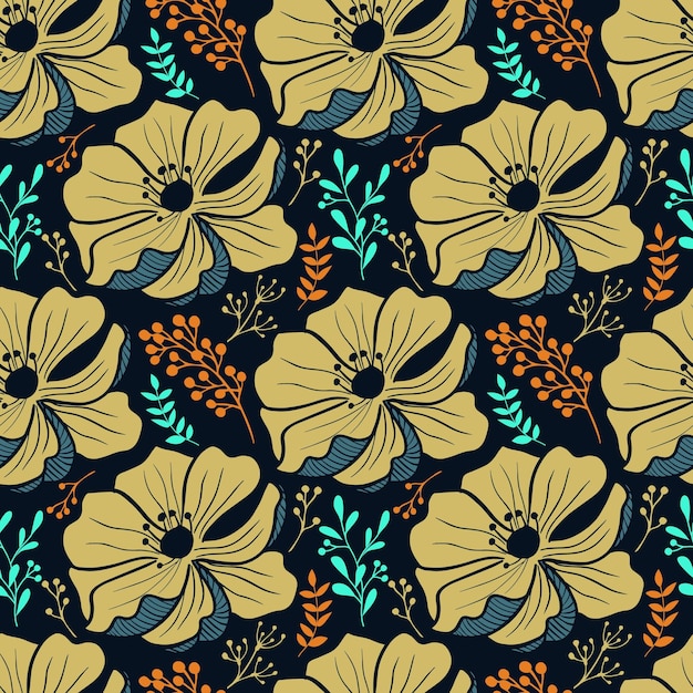 Floral seamless pattern Flowers pattern for fabric and textile Floral repeat