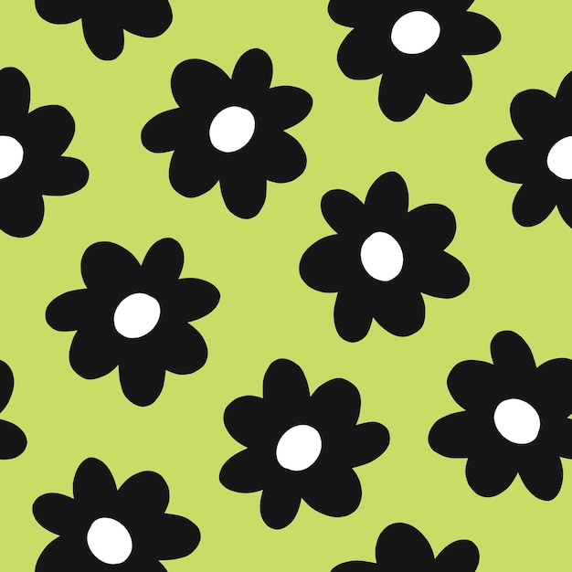 꽃 원활한 패턴 녹색 꽃 배경 꽃 배경