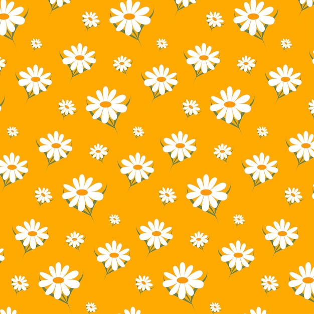 Vector floral seamless pattern illustration template