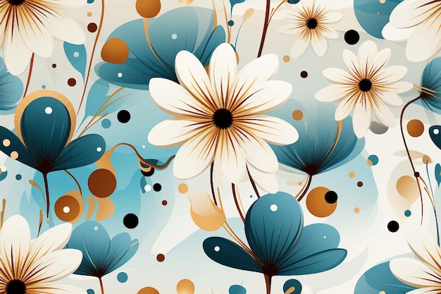 floral seamless pattern a mesmerizing fusion of nature's most delicate elements Delicate blossoms