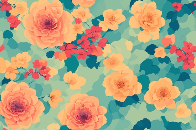 floral seamless pattern a mesmerizing fusion of nature's most delicate elements