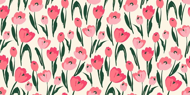 Floral seamless pattern Vector design for paper cover fabric interior decor and other