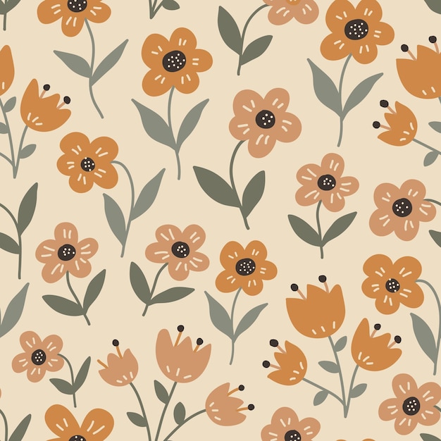 Floral seamless pattern Vector design for paper cover fabric interior decor