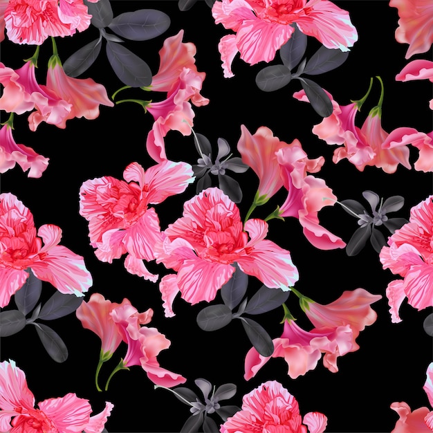 Floral seamless pattern  vector illustration