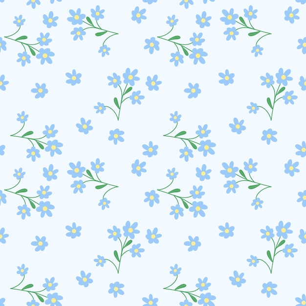 Vector floral seamless pattern vector illustration