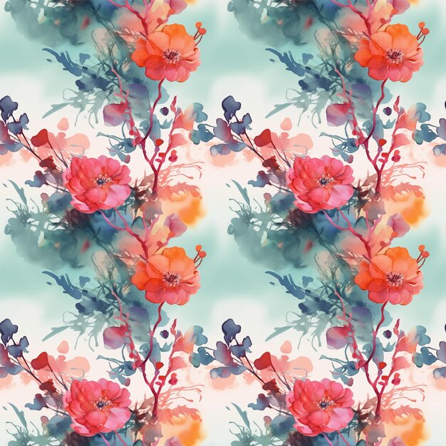 floral seamless pattern vector