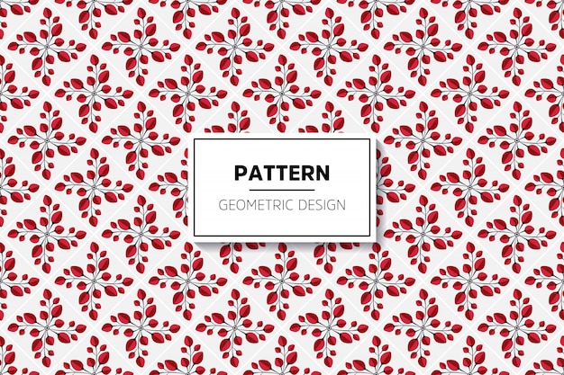 Floral seamless pattern with blooming