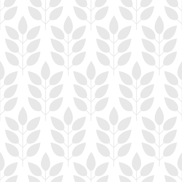 Floral seamless pattern with branches and leaves.