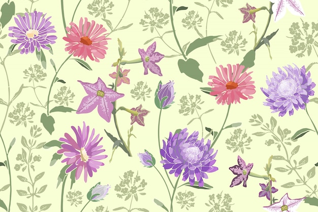 Floral seamless pattern.