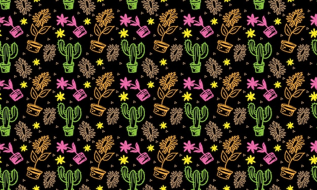 Vector floral seamless pattern