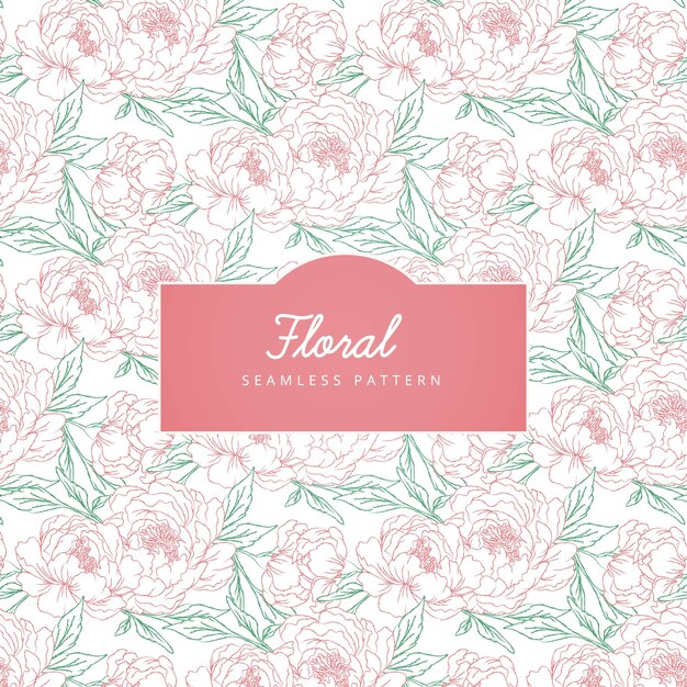 Vector floral seamless pattern