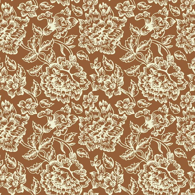 Vector floral seamless pattern