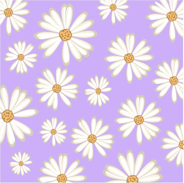 Vector floral seamless pattern